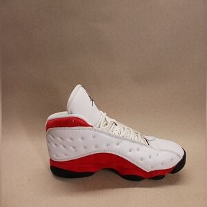 Nike Air Jordan 13 Retro White and Red Men's Sneakers
